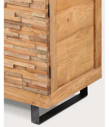 Neo - Mueble de baño de parquet de teca de 160 cm