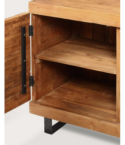 Neo - 160 cm teak parquet bathroom cabinet