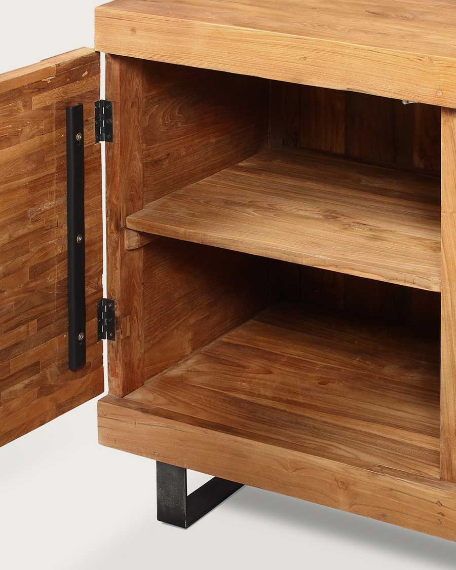 Neo - Mueble de baño de parquet de teca de 160 cm