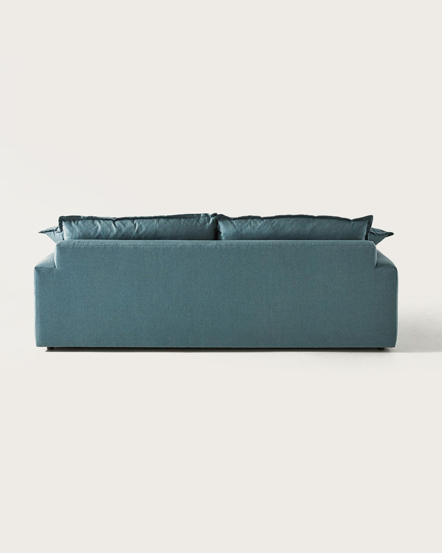 Apollo - 3-Sitzer-Sofa aus blauem Leinen
