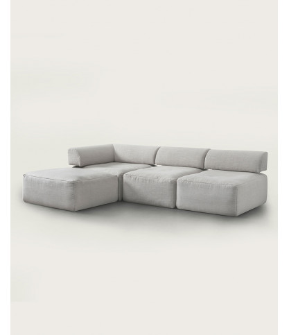 Copenhagen - Modular sofa in gray fabric