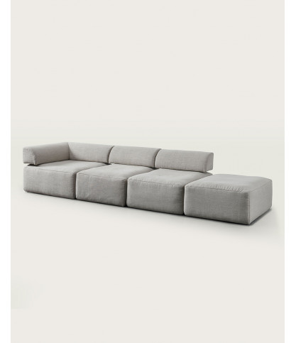 Copenhagen - Modular sofa in gray fabric