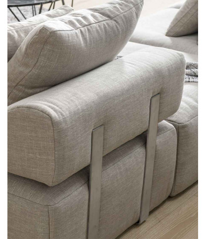 Copenhagen - Modular sofa in gray fabric