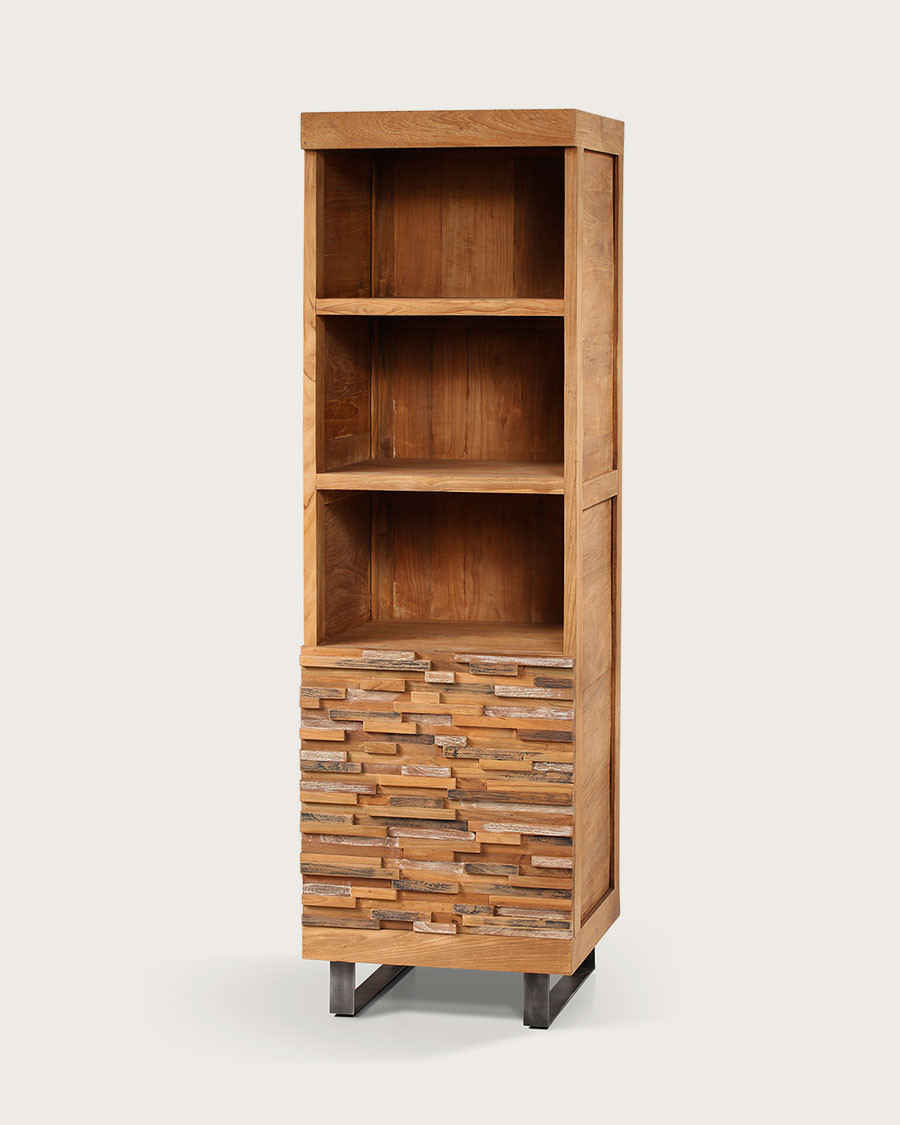 Néo - Columna de baño de teca maciza