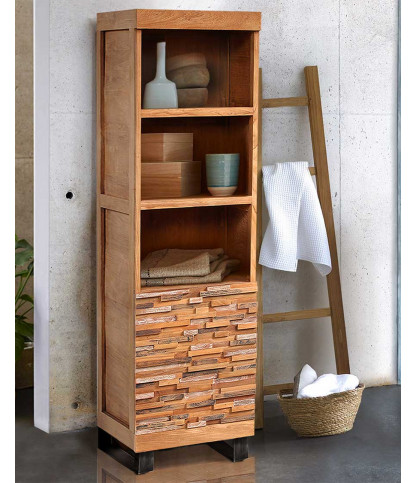 Neo - Columna de baño de teca maciza