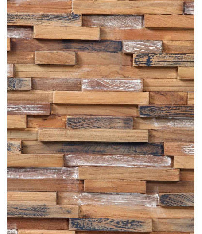 Néo - Solid teak bathroom column