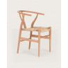 Lyia - Chaise en teck massif et rotin