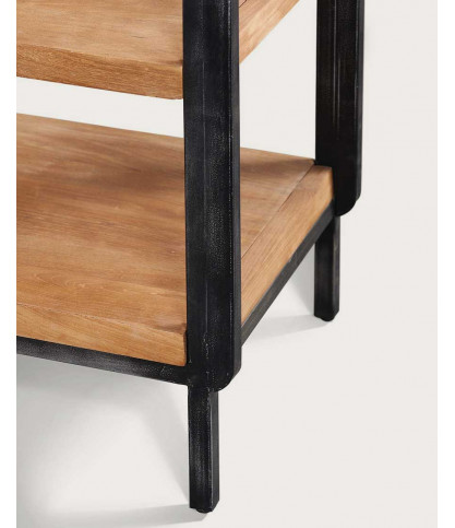Samurai - Industrial bathroom cabinet in teak and metal