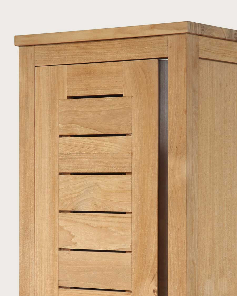 Dune - Badezimmersäule aus massivem Teakholz
