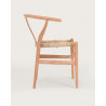 Lyia - Chaise en teck massif et rotin