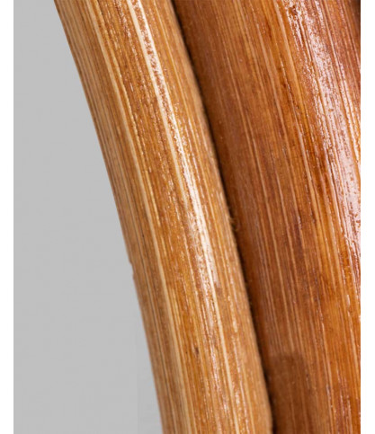 Monoï - Round mirror in woven rattan