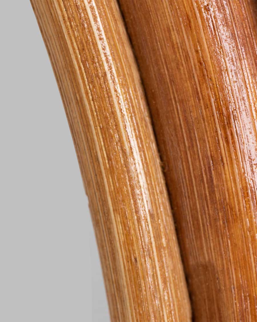 Monoï - Round mirror in woven rattan