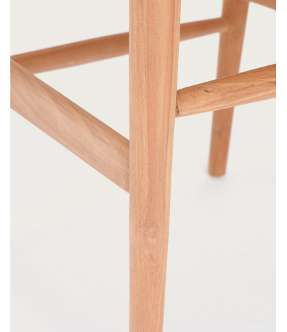 Lyia - Solid teak and rattan chair