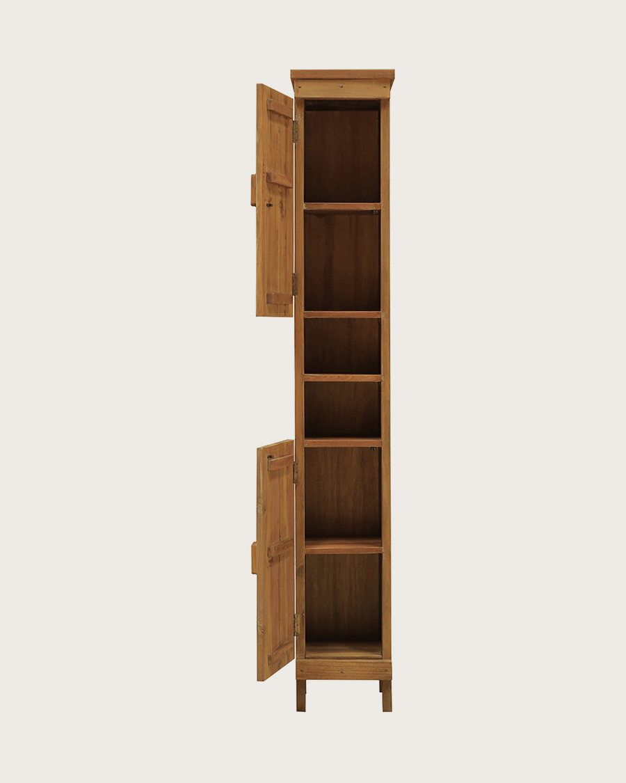 Antik - Large bathroom column made from recycled boat teak