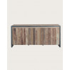 Arche - Industrial sideboard in recycled teak and metal 180 cm