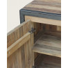 Arche - Industrial sideboard in recycled teak and metal 180 cm