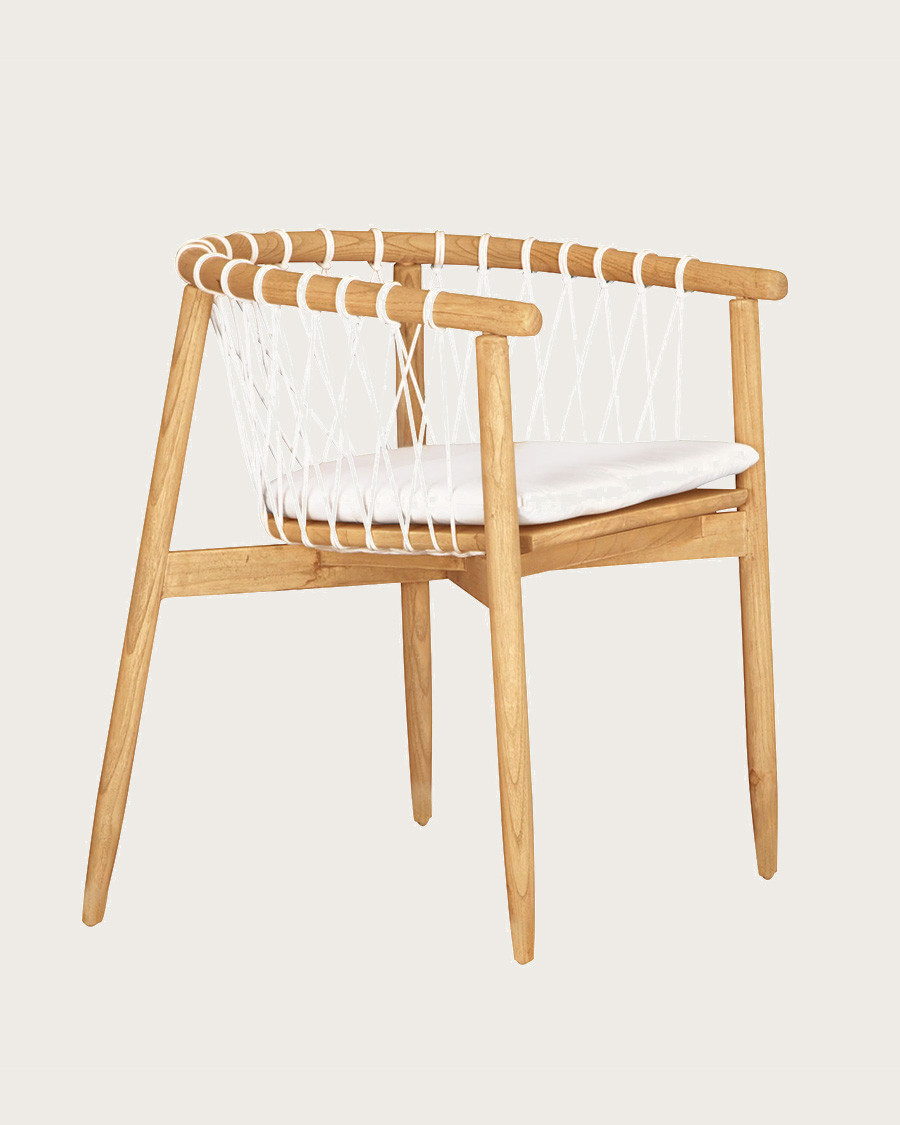 Nala - Solid teak and white...