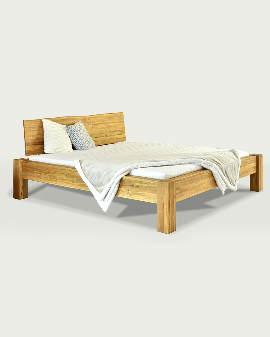 Carpenter - Bett aus massivem Eichenholz