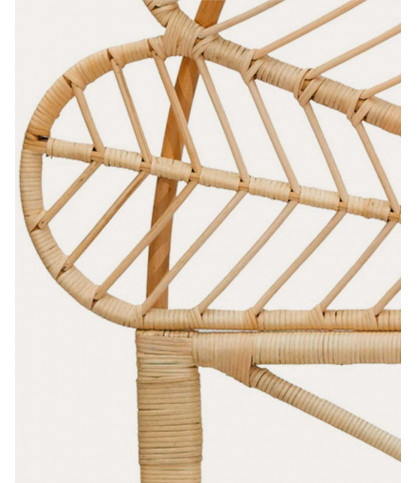 Flower - Kopfteil aus geflochtenem Rattan