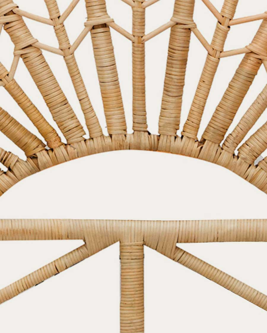 Flower - Woven rattan headboard