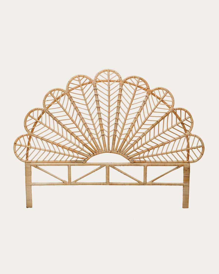 Flower - Woven rattan headboard