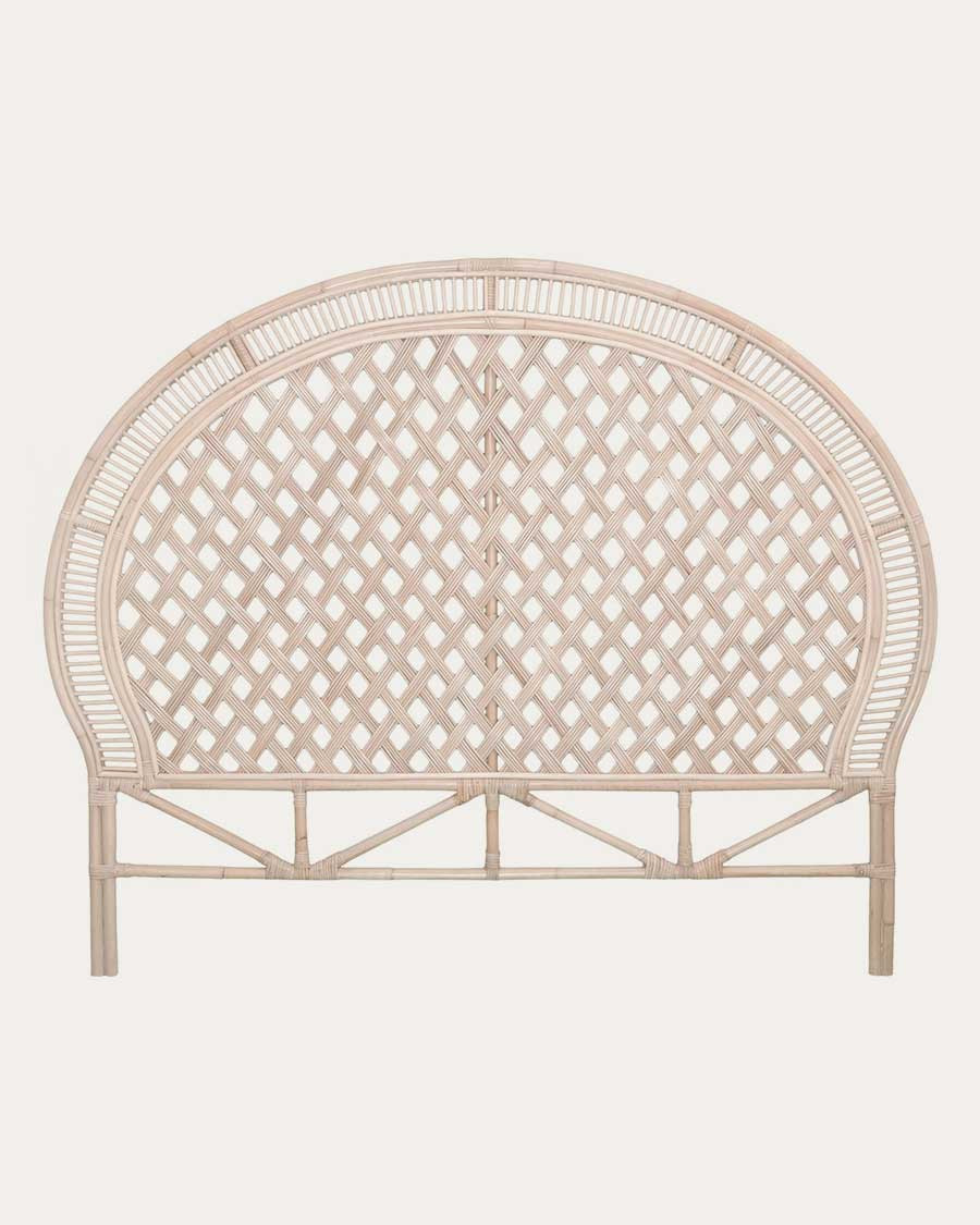 Crown - Kopfteil aus geflochtenem Rattan