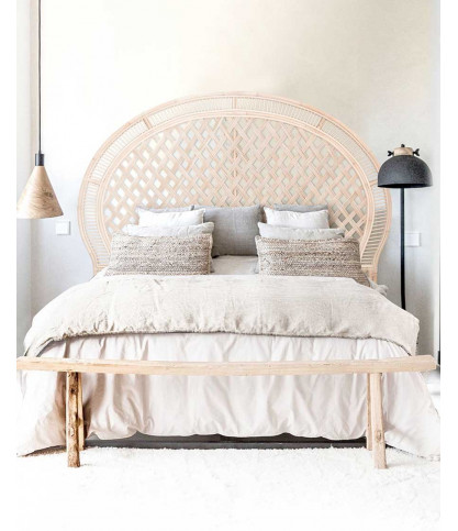 Crown - Woven rattan headboard