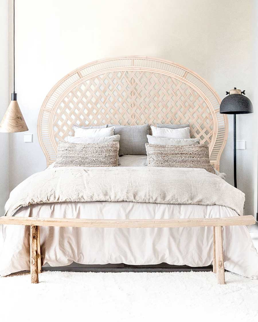 Crown - Woven rattan headboard
