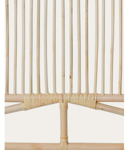 Wave - Kopfteil aus geflochtenem Rattan