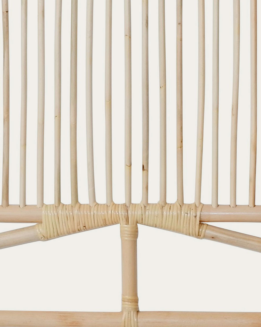 Wave - Kopfteil aus geflochtenem Rattan