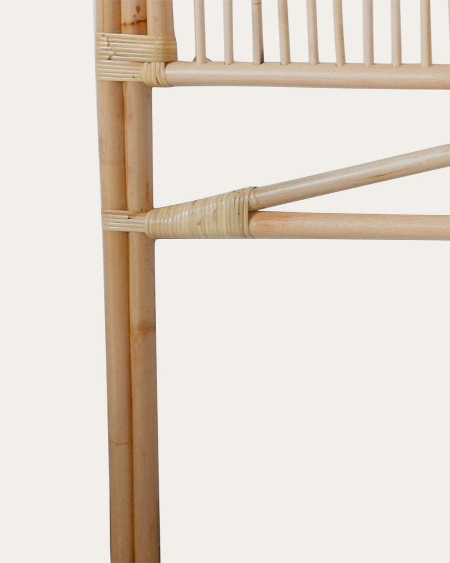 Wave - Kopfteil aus geflochtenem Rattan