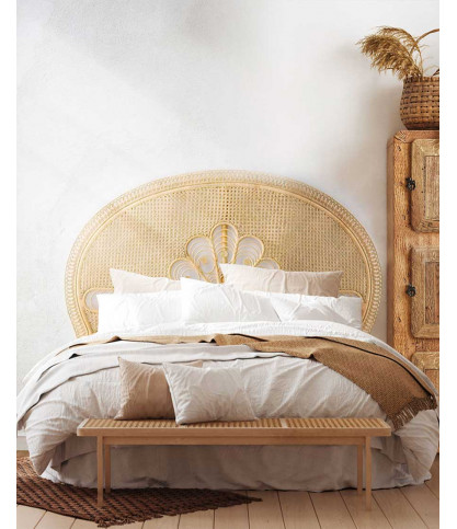 Coco - Testiera in rattan intrecciato