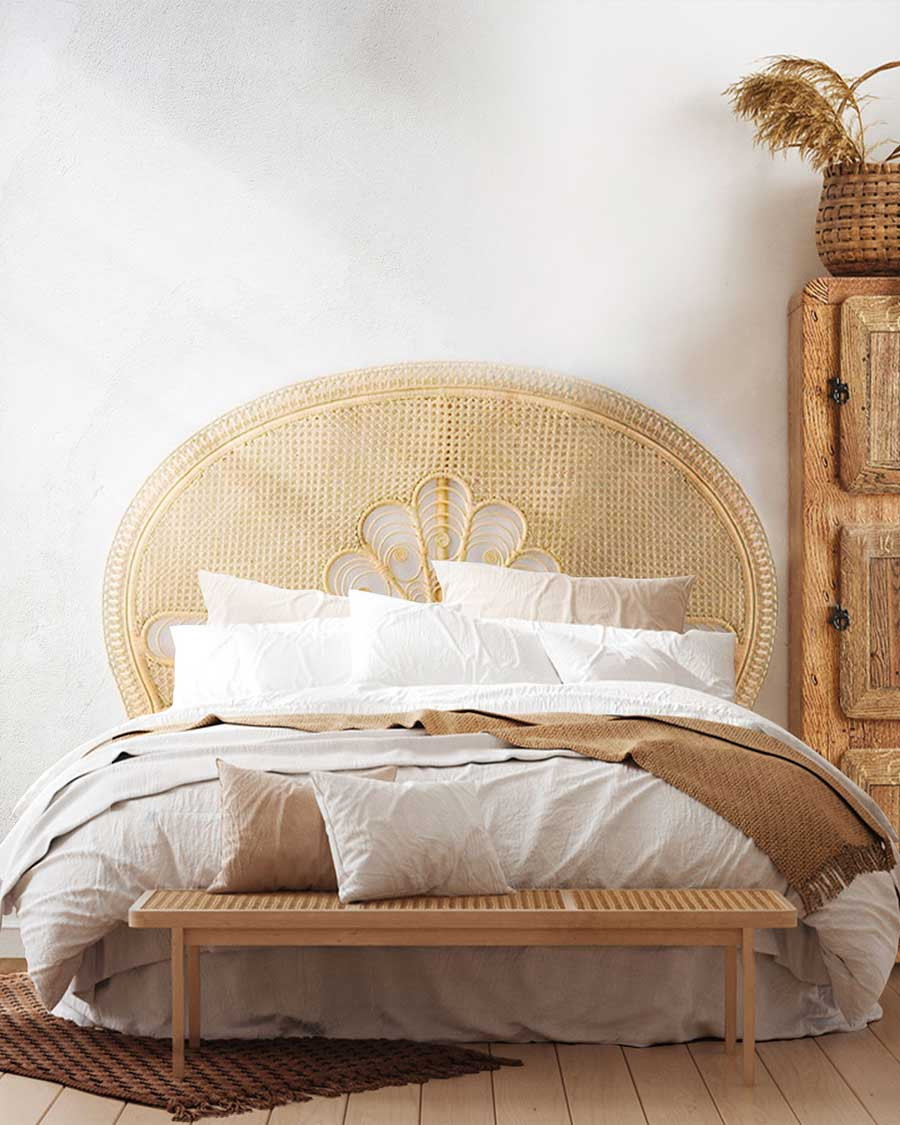 Coco - Woven rattan headboard