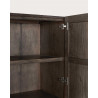 Hawaï - Armoire noire en manguier massif sculpté
