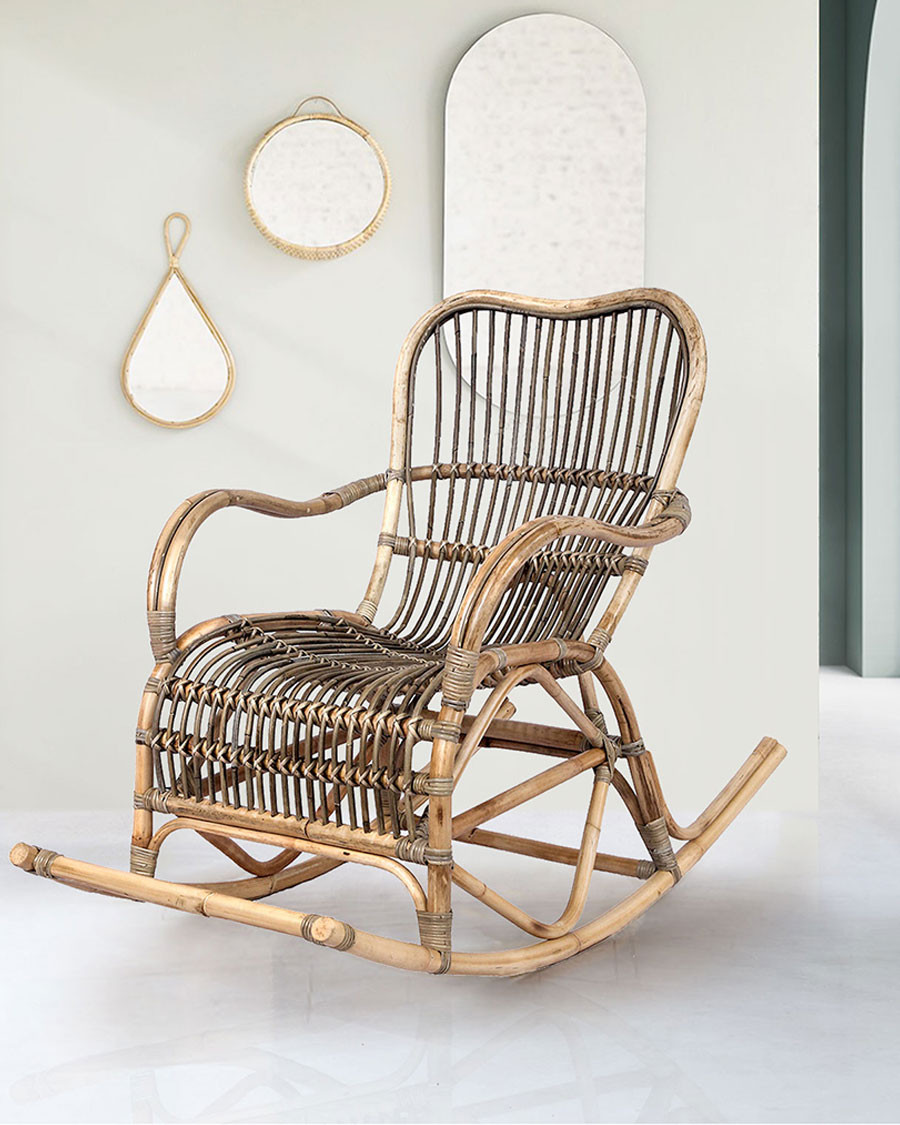 Daya - Rattan rocking chair