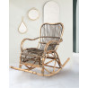 Daya - Fauteuil rocking chair en rotin
