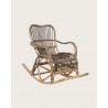 Daya - Fauteuil rocking chair en rotin