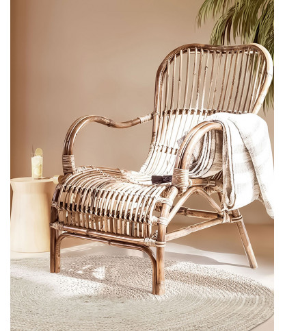 Casa - Natural rattan armchair