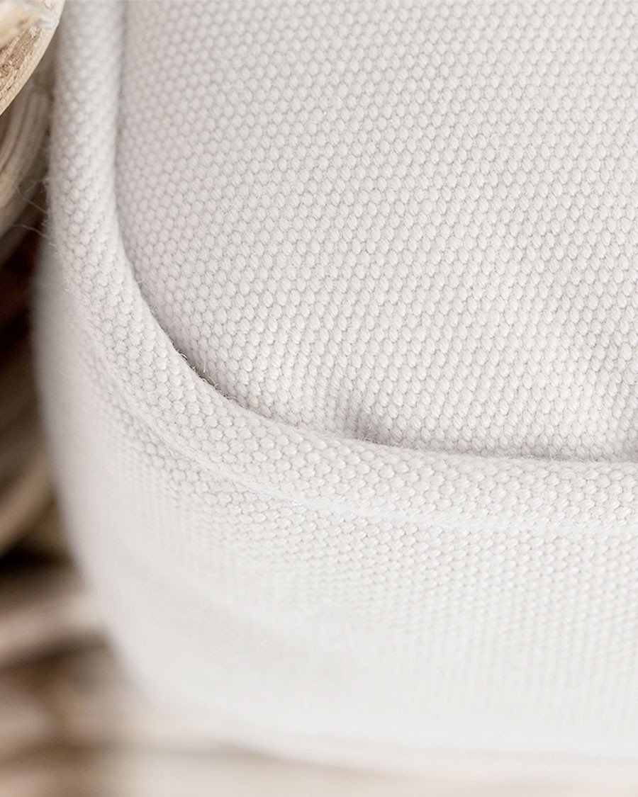 Neya - Rattan garden chair with white cushion