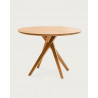 Shiraz - Table repas ronde en teck massif D110 cm 4/6 pers.