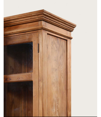 Taska - Bookcase with advanced body in solid teak