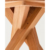 Shiraz - Table repas ronde en teck massif D110 cm 4/6 pers.