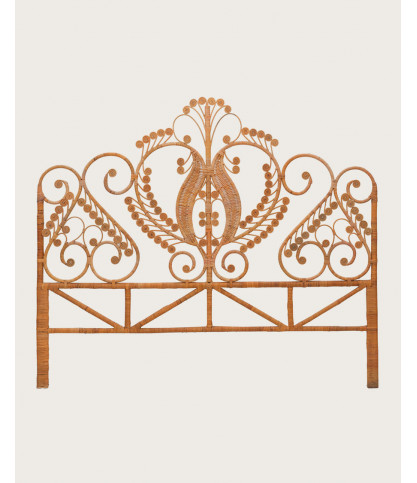 Milo - Vintage woven rattan headboard 160 cm