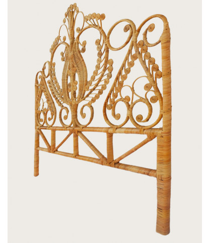 Milo - Vintage geweven rotan hoofdbord 160 cm