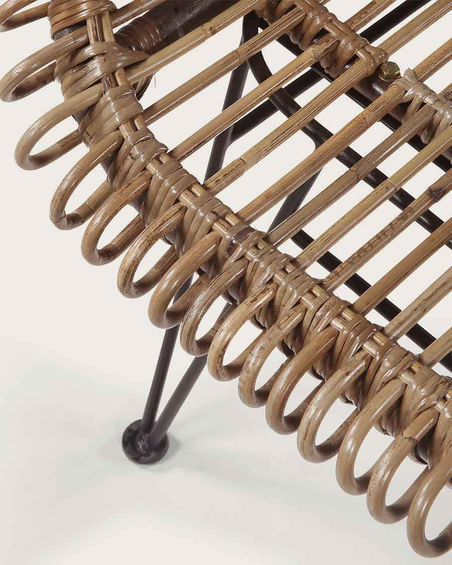Chiang Mai - Round woven rattan armchair