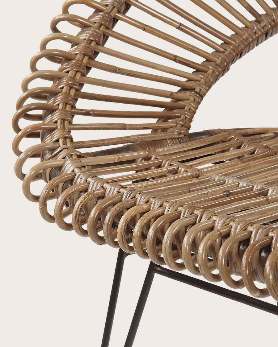 Chiang Mai - Runder Sessel aus geflochtenem Rattan