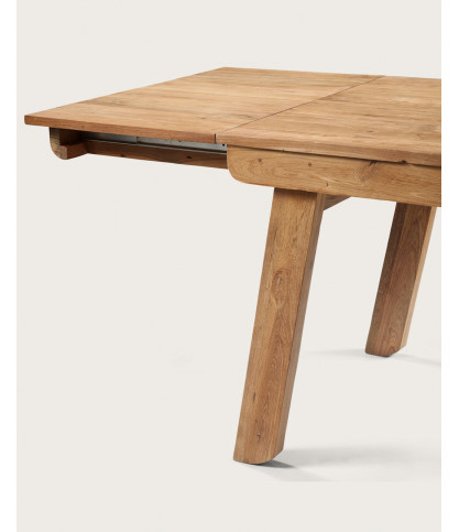 Jodhpur - Rectangular dining table with solid teak extension