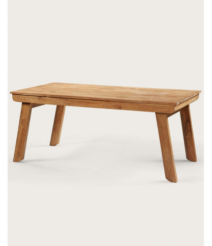 Jodhpur - Rectangular dining table with solid teak extension