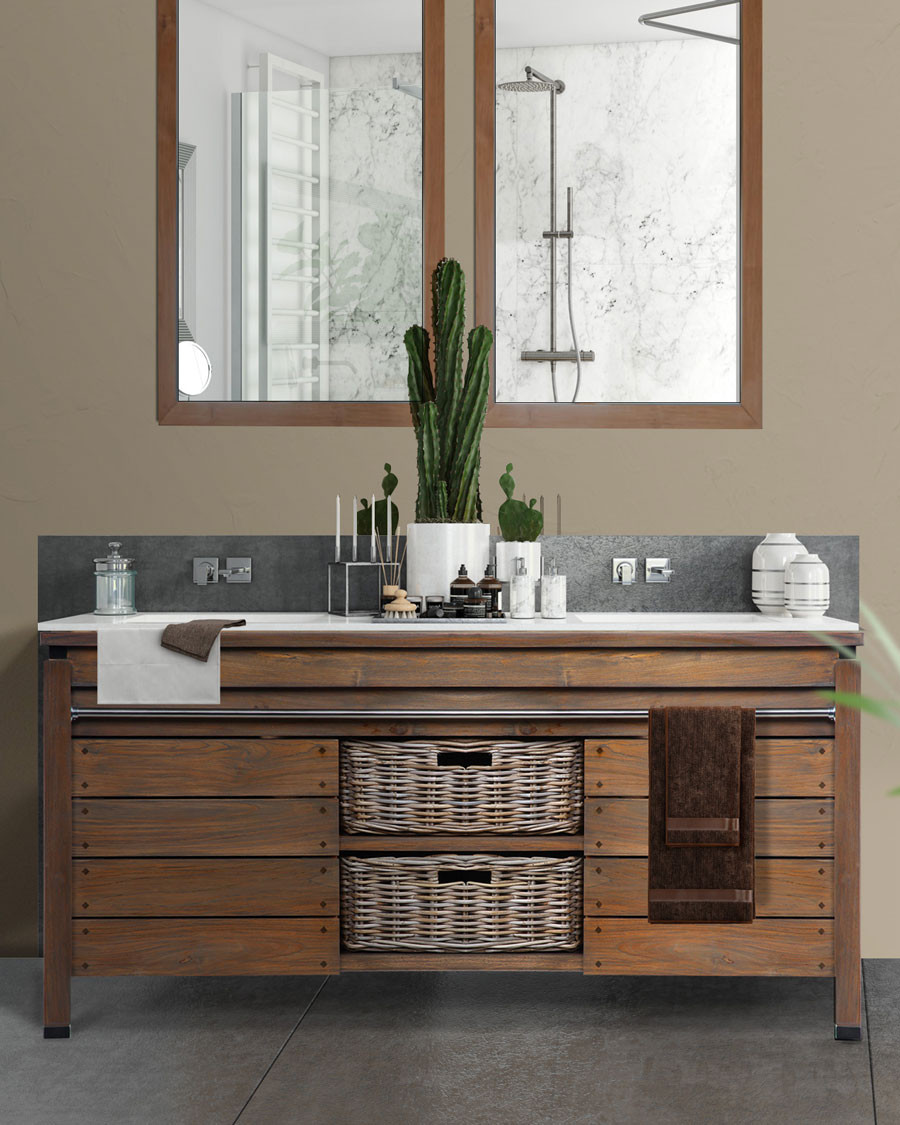 Borneo - Double sink unit...