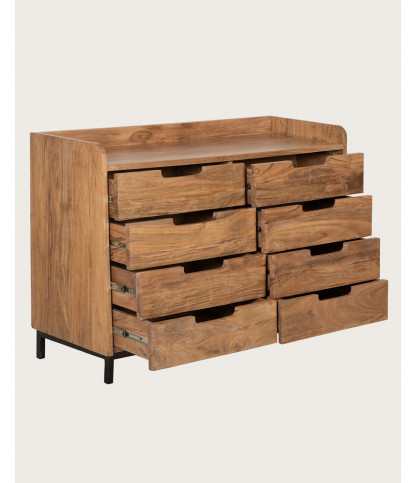 Jodhpur - Cómoda vintage de madera maciza de mango